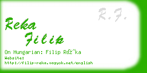 reka filip business card